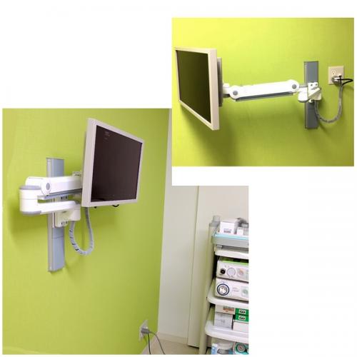 MEDICAL｜納入事例｜液晶テレビの壁掛けアームや天吊り金具の