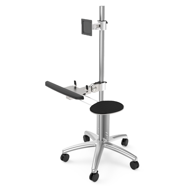 移動式ワークステーション PA-24D-1A モダンソリッドモニターアーム