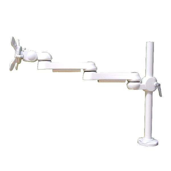 水平多関節アーム LA-51AC-4Q-WH モダンソリッドモニターアーム